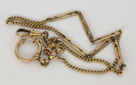 GOLDENE UHRENKETTE585/000 Rotgold. L.43cm, ca. 13,9gA GOLD WATCH CHAIN 585/000 red gold. 43 c