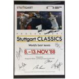 STUTTGART CLASSICS 1988 Poster for the tennis tournament in the Schleyerhalle, 8-13
