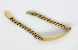 A BRACELET WITH TAG FOR ENGRAVING 333/000 yellow gold. With engraved name: Marko. 16 cm