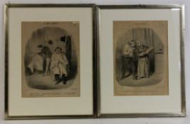 HONORÉ DAUMIER 2 Lithos aus Chari