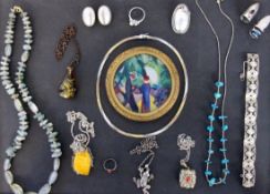 LOT VON 15 TEILEN SILBERSCHMUCK und