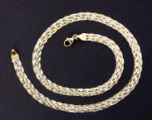 COLLIER 585/000 Gelb- und Weissgold.