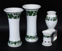 LOT VON 4 VASEN Meissen,