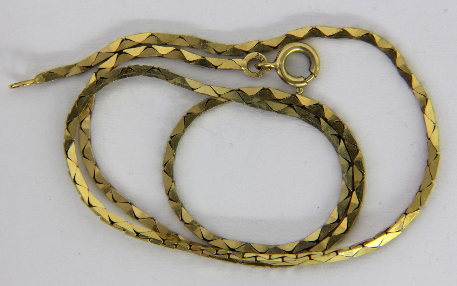 HALSKETTE 333/000 Gelbgold. L.39,5cm,