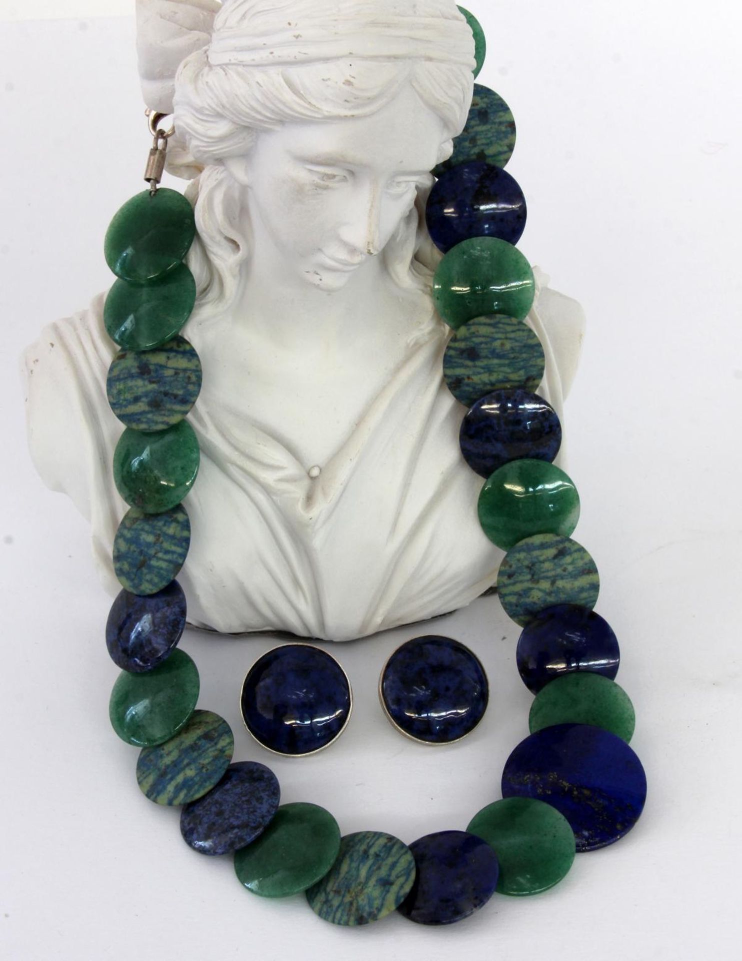 DESIGNERCOLLIER AUS LAPISLAZULI UND