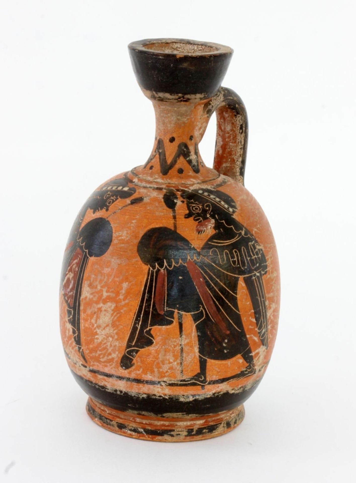 GRIECHISCHE VASE. Keramik mit - Bild 2 aus 2