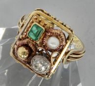 DESIGNERRING 585/000 Gelbgold mit