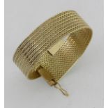 ARMBAND 585/000 Gelbgold. L.19cm, ca.