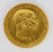 100 KRONEN GOLDMÜNZE Österreich 1915