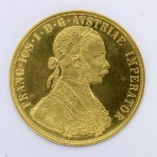 4 DUKATEN GOLDMÜNZE Kaiser Franz Josef