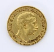 20 MARK GOLDMÜNZE Kaiser Wilhelm II,