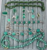 LOT VON 11 TEILEN SILBERSCHMUCK mit