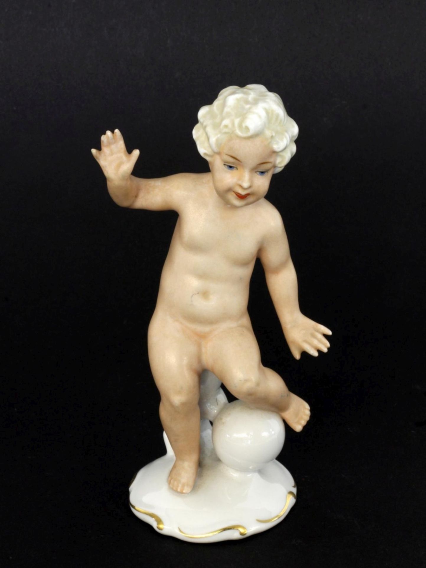 PUTTO MIT KUGEL Schaubach Kunst,