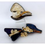 LOT VON 4 ALTEN MEERSCHAUMPFEIFEN mit