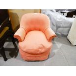 An Art Deco upholstered Tub style Nursing Chair