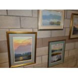Jim Ridout, late 20thc, three Lakeland Landscapes, watercolours, 2 X 53cm by 34cm, 1 X 31cm by 49cm