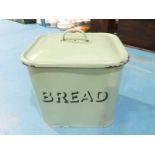 Green enamel Bread Bin
