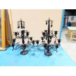 Pair of decorative 9 branch table Candelabrum