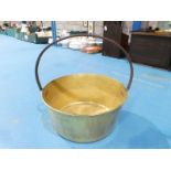 Brass Preserve Pan with rigid handle