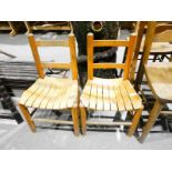 Pair of 1950s children's School chairs