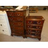 Two small Reproduction Chests of Drawers