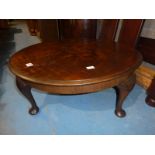 Large circular mahogany Magazine Table