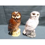 Royal Doulton Whyte and Mackay, Snowy Owl and Tawney Owl