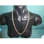 A 9ct gold Ladies rope twist Necklace 12.5g