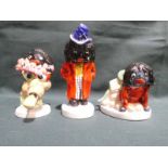 Three Carlton Ware limited edition hand painted bone china Character Figures: Dapper, Tiptoe through