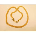 A 9ct gold multilink necklace 46cm, 8.9g