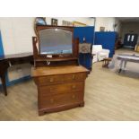 A good oak Arts and Crafts Dressing Table by Shapland and Petter of Barnstaple, typical form with