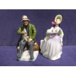 Royal Doulton HN2793 Claire and HV2258 A Good Catch