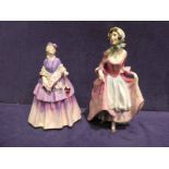 Royal Doulton HN1487 Suzette (hairline to underside) and HN1527