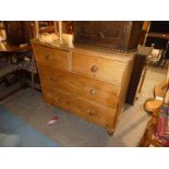 A Victorian pine Chest of two over two Drawers