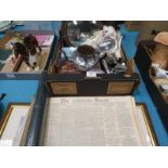 Signed David Wright ltd edtn 'Blackpool Central Station, 88/500', Binoculars, mixed curios and a