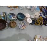 Fourteen items of Ceramics inc Jugs, Bowls, Lidded Pots and Vases