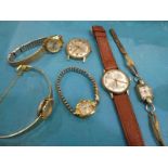 Two Gents and four Ladies vintage mechanical Wrist Watches
