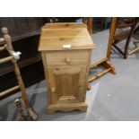 A pine Bedside Cabinet