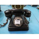 A 1940s black Bakelite Telephone