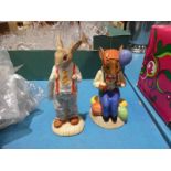 Royal Doulton Classics: Party Time Bunnykins D7160 and Father Bunnykins DB227, both limited edition