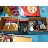 Four boxes of Costume jewellery