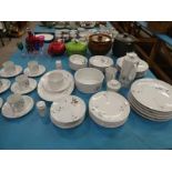 A 1980s Thomas Germany porcelain Table Service for six places, extending to 56 pieces