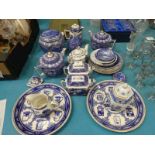 A quantity of mixed Ringtons blue and white ware, 22 pieces