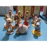 Eleven Royal Doulton Bunnykins Figures - boxed