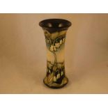 A limited edition Moorcroft Pottery vase of waisted cylindrical form in the Solomon's Seal pattern