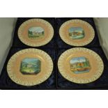 A set of four Royal Worcester 250th Anniversary from a limited edition of 500 with views of
