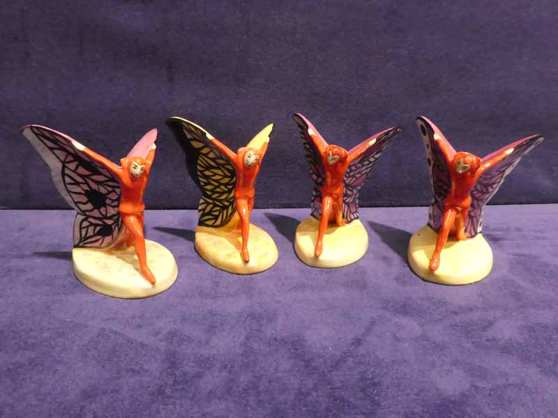 Four Carltonware Mephistopheles, The Red Devil, all prototypes