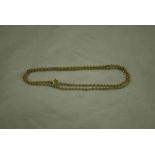 An 18ct gold fine link Necklace 40cm 4.3g