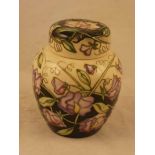 A Moorcroft Pottery ginger jar and cover in the Daydream pattern by Sian Leeper, dated 2003, 15.5 cm