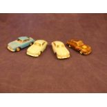 A collection of play worn vintage die-cast Dinky Toys Vehicles inc Porsche 356A (182) the first